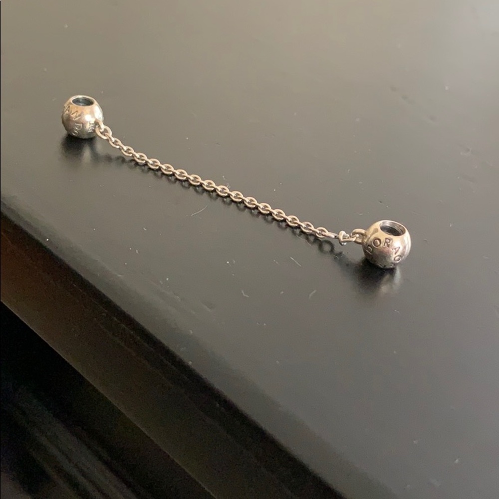 Pandora logo safety chain charm
